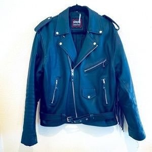 Genuine Leather Motorcycle Jacket